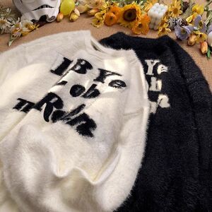 1506/QL0150/P53马海毛毛衣男冬季加厚慵懒风软糯针织衫秋冬款3图片