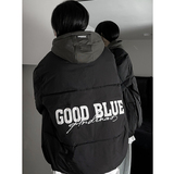 1506/MY106/P75宽松面包服加厚连帽假两件棉衣外套情侣棉服男1，男装棉衣，星座1506