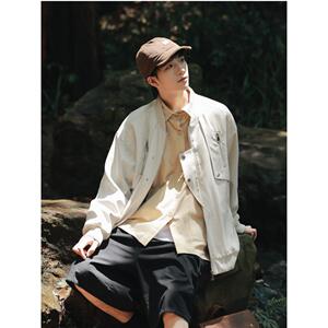 1506/Q76280/P54美式复古棒球服男秋宽松高街vibe飞行服夹克外套1图片