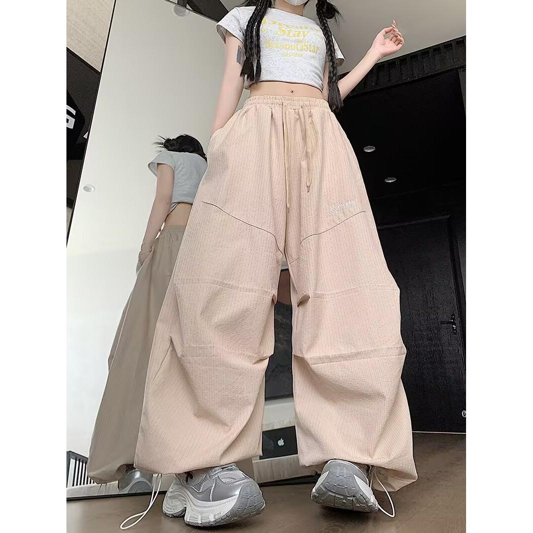 1506/QA80220/P53美式降落伞工装裤垂感裤子夏男女休闲速干阔腿裤,男装工装外套,星座1506