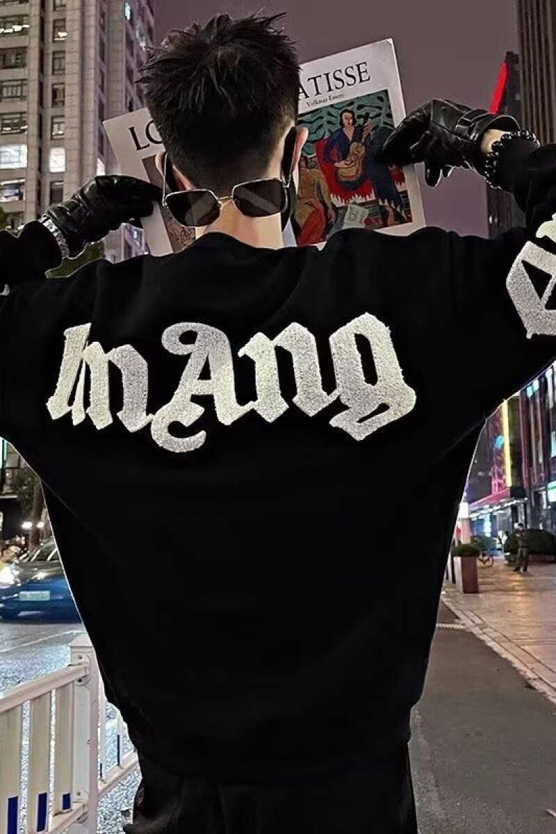 1506/QA0240/P40秋冬刺绣卫衣男春秋季韩版新款圆领宽松上衣,男装卫衣,星座1506