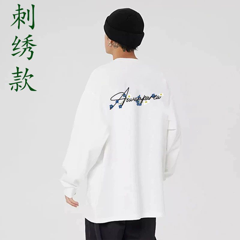 1506/QLT90230/P42长袖t恤男士春秋季打底衫外贸男装全棉体恤潮流，男装T恤，星座1506