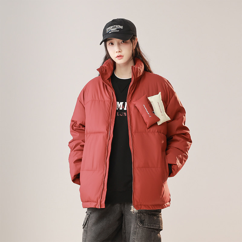 1506/M8603/P80 女士类目立领高级感羽绒棉服男冬季情侣面包服图片