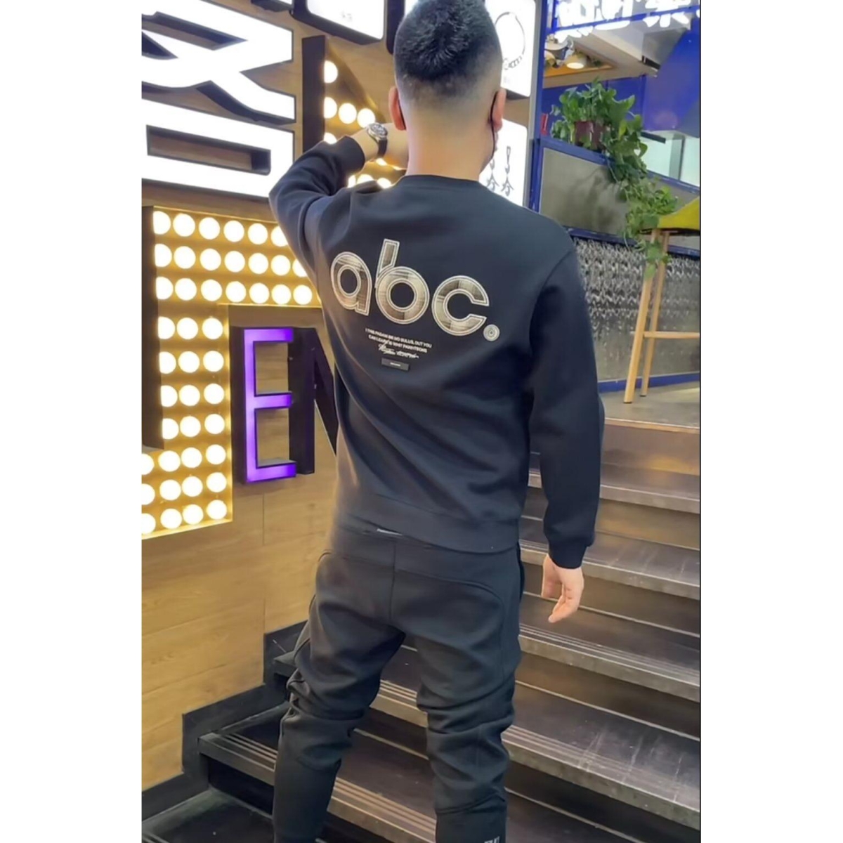 1506/QW6080/P37印花秋冬卫衣男春秋季韩版新款圆领宽松上衣，男装卫衣，星座1506