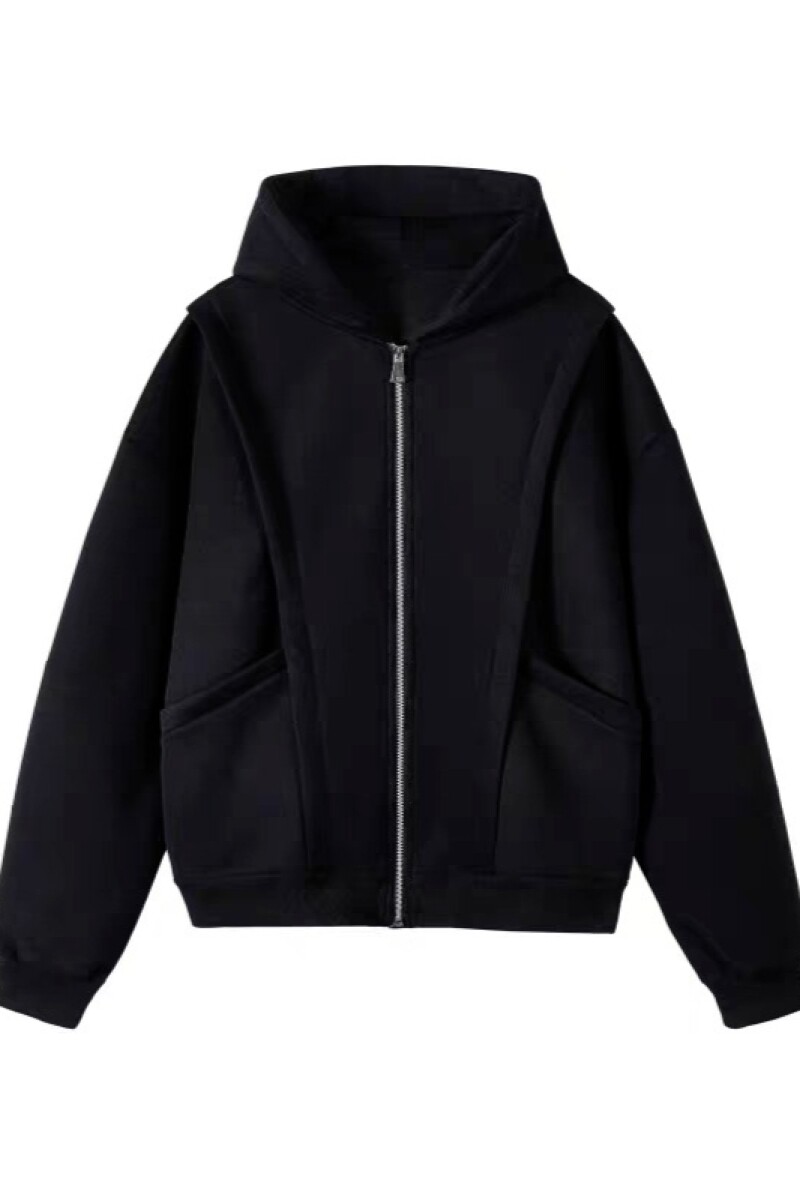 1506/QRXLL1080/P54解构设计感开衫卫衣男春秋冬季休闲外套上衣,女装短外套,星座1506
