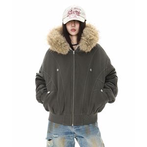 1506/QZSD030/P134座山雕连帽棉服冬棉袄宽松棉上衣男女夹棉外套图片