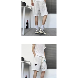 1506/QD11220/P32夏季短裤男潮牌薄款宽松大码运动休闲五分裤子图片