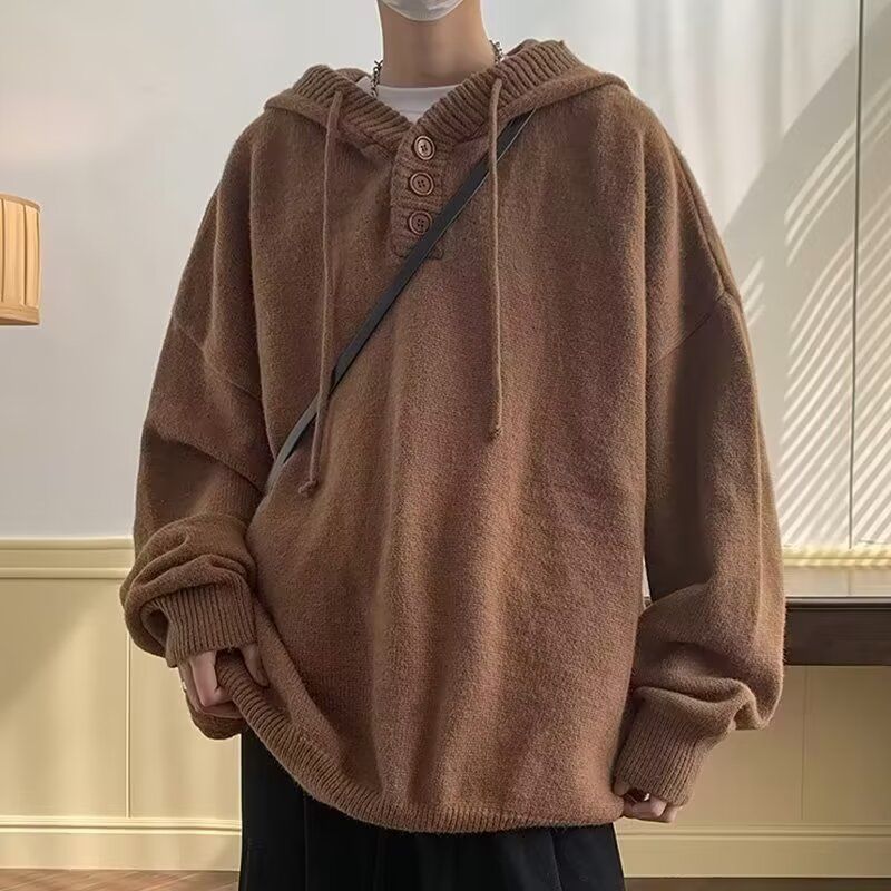 1506/QM560/P50宽松连帽毛衣男女情侣休闲百搭套头针织衫外套潮,男装针织衫/毛衣,星座1506