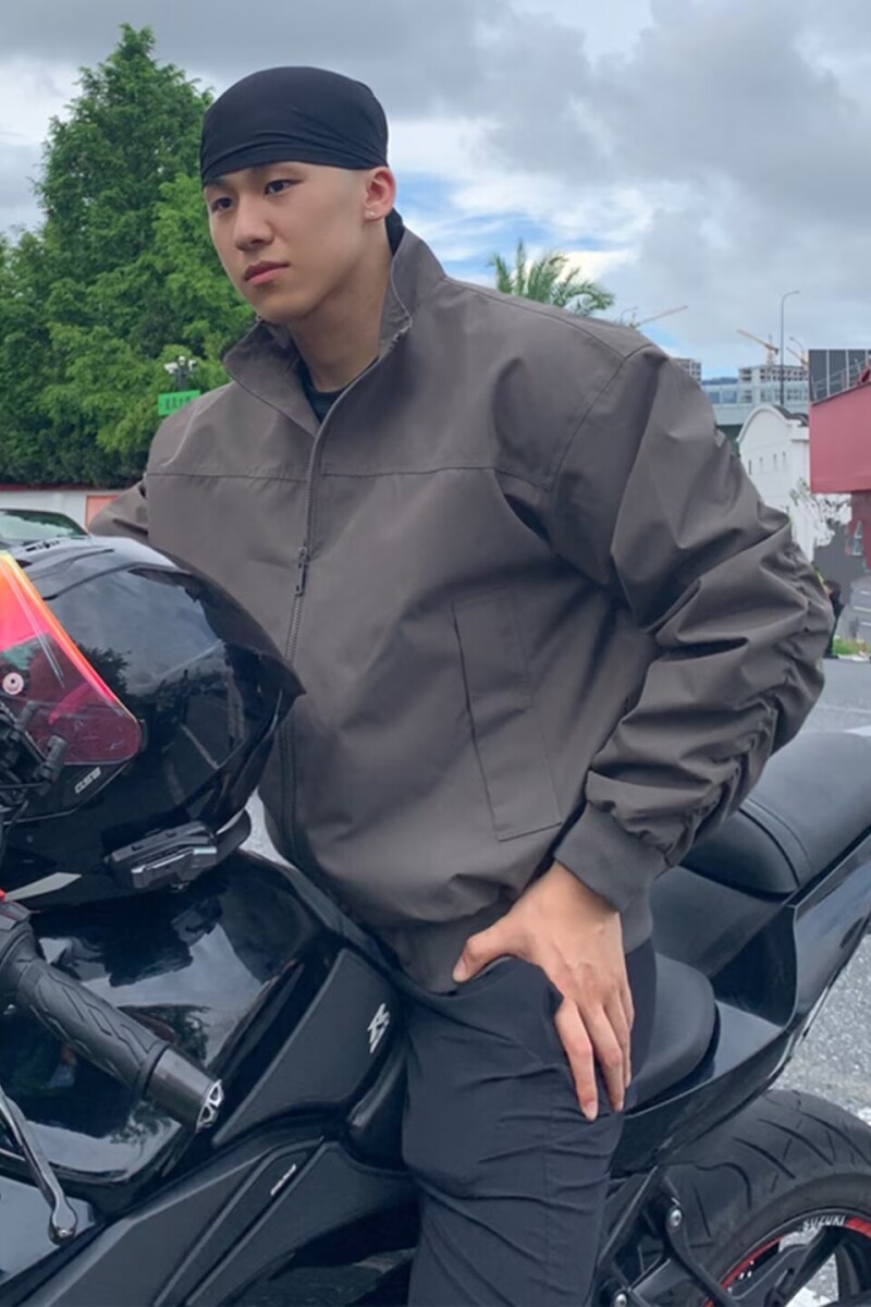 美式街头clenafit飞行夹克男春秋季潮牌痞帅机车风宽松教练服外套,男装夹克,星座1506