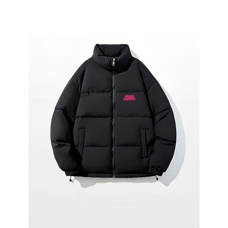 1506/QM2920/P63字母印花棉服男款冬季加厚潮牌棉衣1,男装棉衣,星座1506