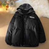 1506/MY106/P80毛毯宽松面包服连帽假两件棉衣外套情侣棉服男1，男装棉衣，星座1506