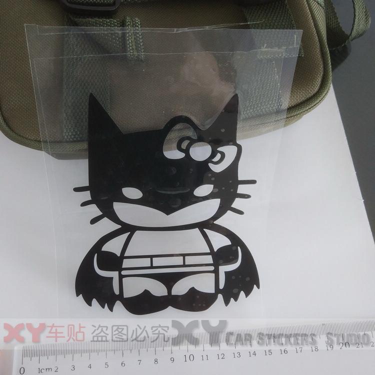 XY車贴 汽车贴纸 hello Kitty 蝙蝠侠 罗宾汉 装饰汽车车身贴纸