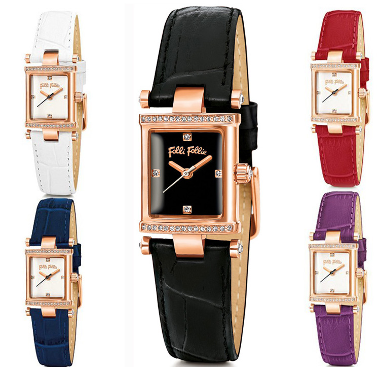 国内现货Folli Follie芙丽芙丽手表方盘石英女表WF13B037SSS