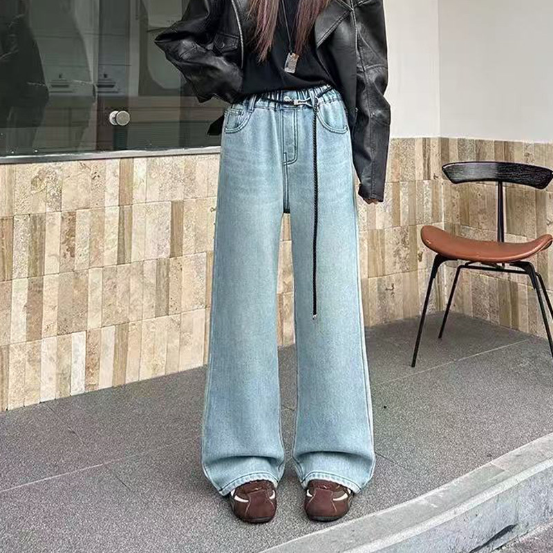 女童加绒牛仔裤骄骄虎女大童一体绒直筒裤初中生加厚冬装裤子7512,童装/婴儿装/亲子装,裤子,淘宝优惠券,粉丝福利购,淘宝优惠卷