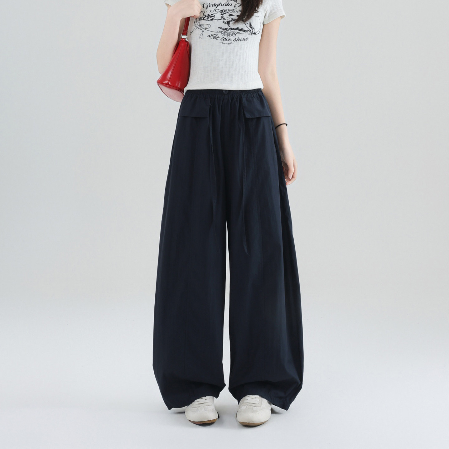 骄骄虎女童夏季薄款休闲裤2026新款初中生高中生女大童长裤子9207