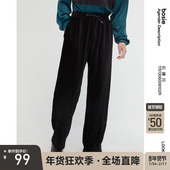 bosie2025秋季 男情侣肌理感舒适垂感潮流休闲长裤 新款 灯芯绒卫裤