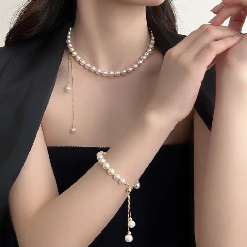 珍珠项链女轻奢小众高级感锁骨链项链