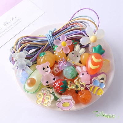 多种材质发绳材料包头绳自制饰品