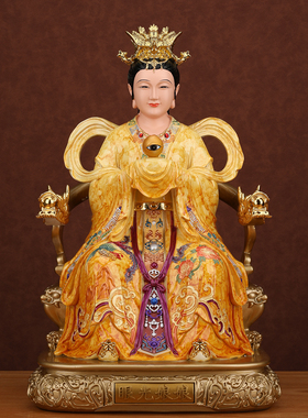 眼光娘娘像体真身家用供奉眼光圣母明目元君神像居家摆件树脂雕像