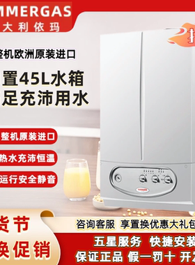 意大利依玛进口宙斯24/28KW内置45L水箱燃气壁挂炉采暖热水两用炉