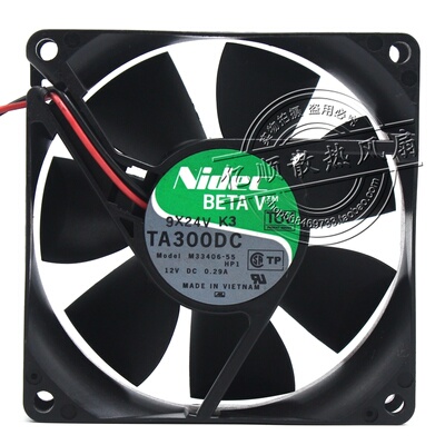 8025 8CM Nidec TA300DC M33406-55G 12V 0.29A 电源机箱散热风扇