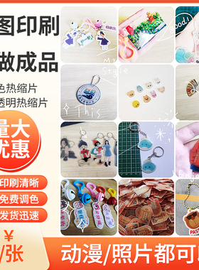 来图定制卡通照片热缩片