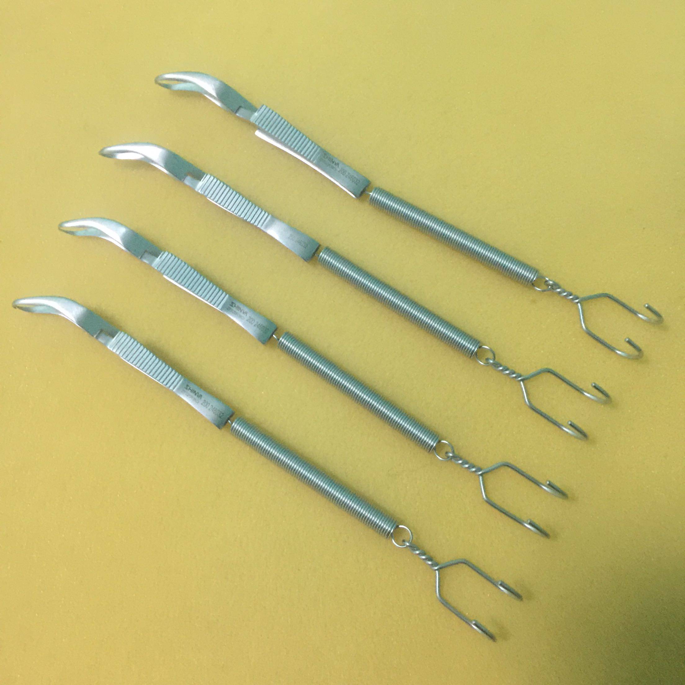 弹簧头皮拉钩钝头锐头牵开器自动神经外科手术器械工具精品无镀层