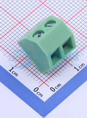 KF127S-5.0-2P螺钉式接线端子5mm 1x2P直插绿色 可开票
