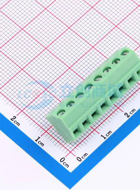 KF127S-3.81-8P螺钉式接线端子3.81mm 1x8P直插绿色 可开票