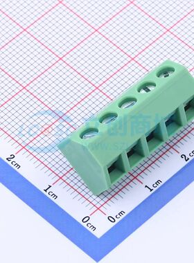KF127S-5.08-5P螺钉式接线端子5.08mm 1x5P直插绿色 可开票
