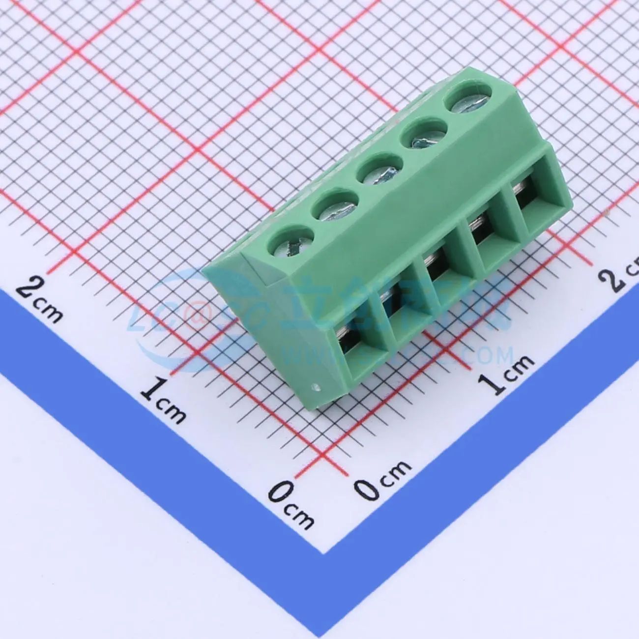 DB127S-3.5-5P-GN-S螺钉式接线端子3.81mm 1x5P直插绿色 可开票