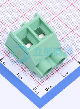 TY636-7.62-02P-14-00AH螺钉式接线端子7.62mm 1x2P直插绿色