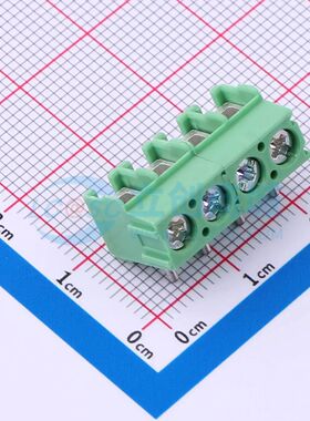 1935336螺钉式接线端子5mm 1x4P直插绿色 可开票