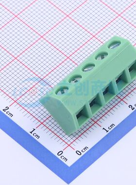 KF127S-5.0-5P螺钉式接线端子5mm 1x5P直插绿色 可开票
