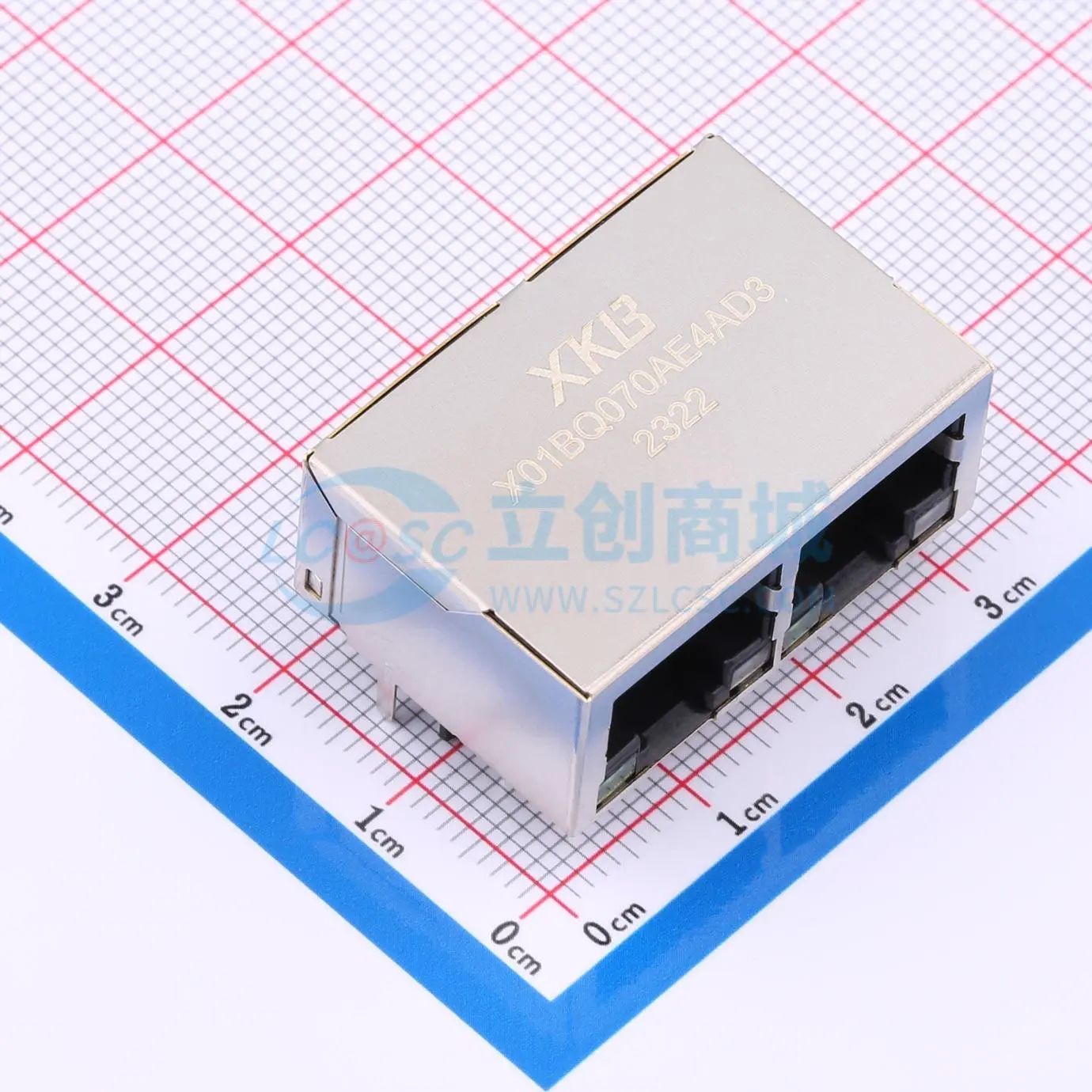 X01BQ070AE4AD3以太网连接器(RJ45 RJ11)带LED-有屏蔽可开票