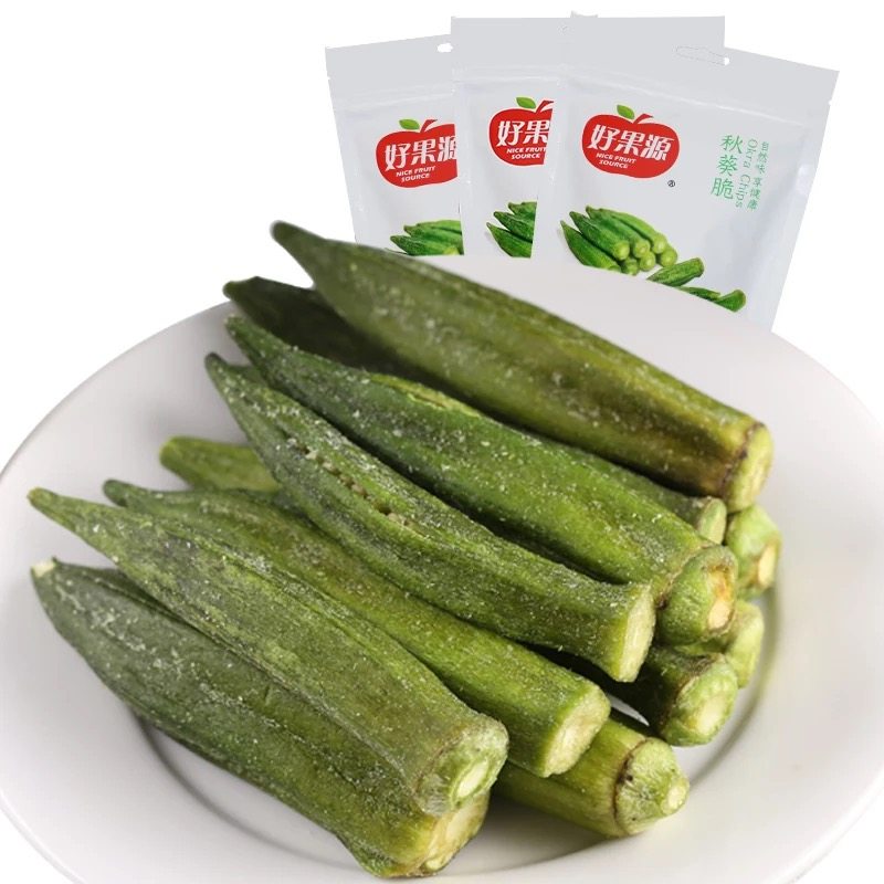 即食香脆 好果源 黄秋葵脆秋葵干 果蔬脆片  办公室休闲零食30g