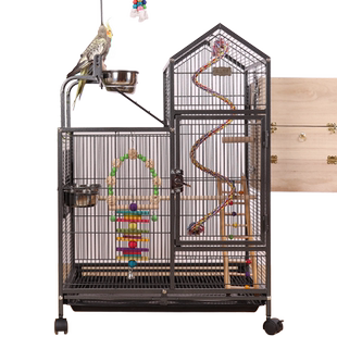 大型鸟笼子鹦鹉笼子大号豪华别墅家用虎皮牡丹玄凤专用繁殖笼横丝