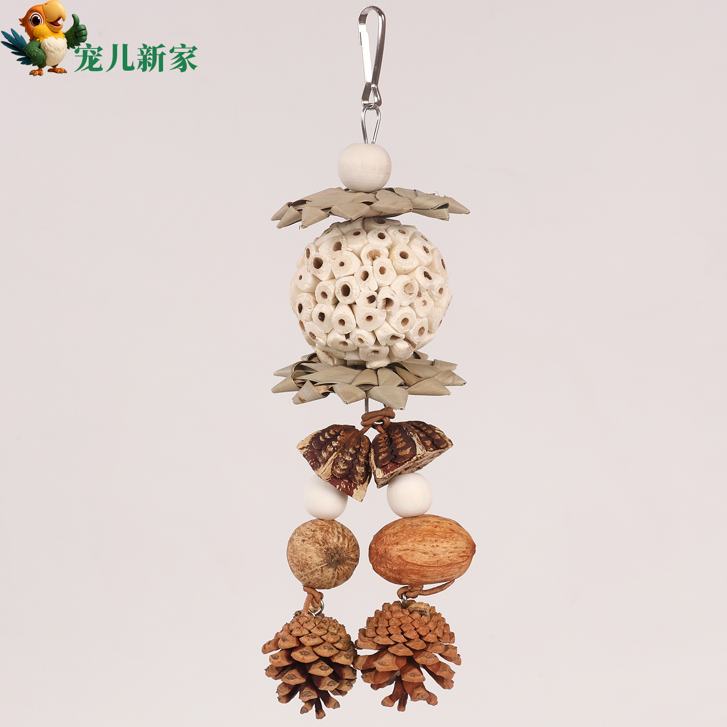 宠儿新家鹦鹉啃咬果实玩具