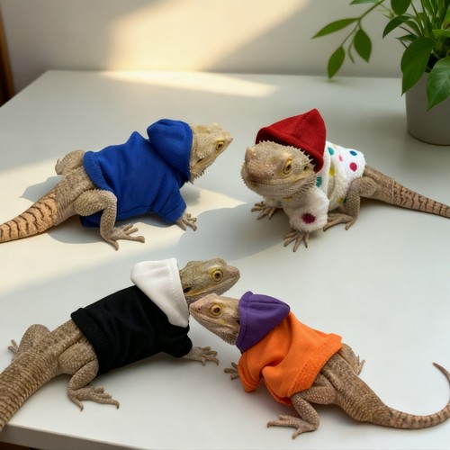 豹纹睫角守宫鬃狮蜥蜥蜴衣服卫衣