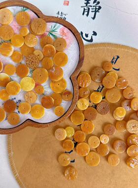 天然蜜蜡饼子大小随机shzs