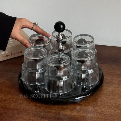 小众复古玻璃杯茶杯套装
