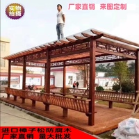 防腐木長(zhǎng)廊祥崗山實(shí)惠