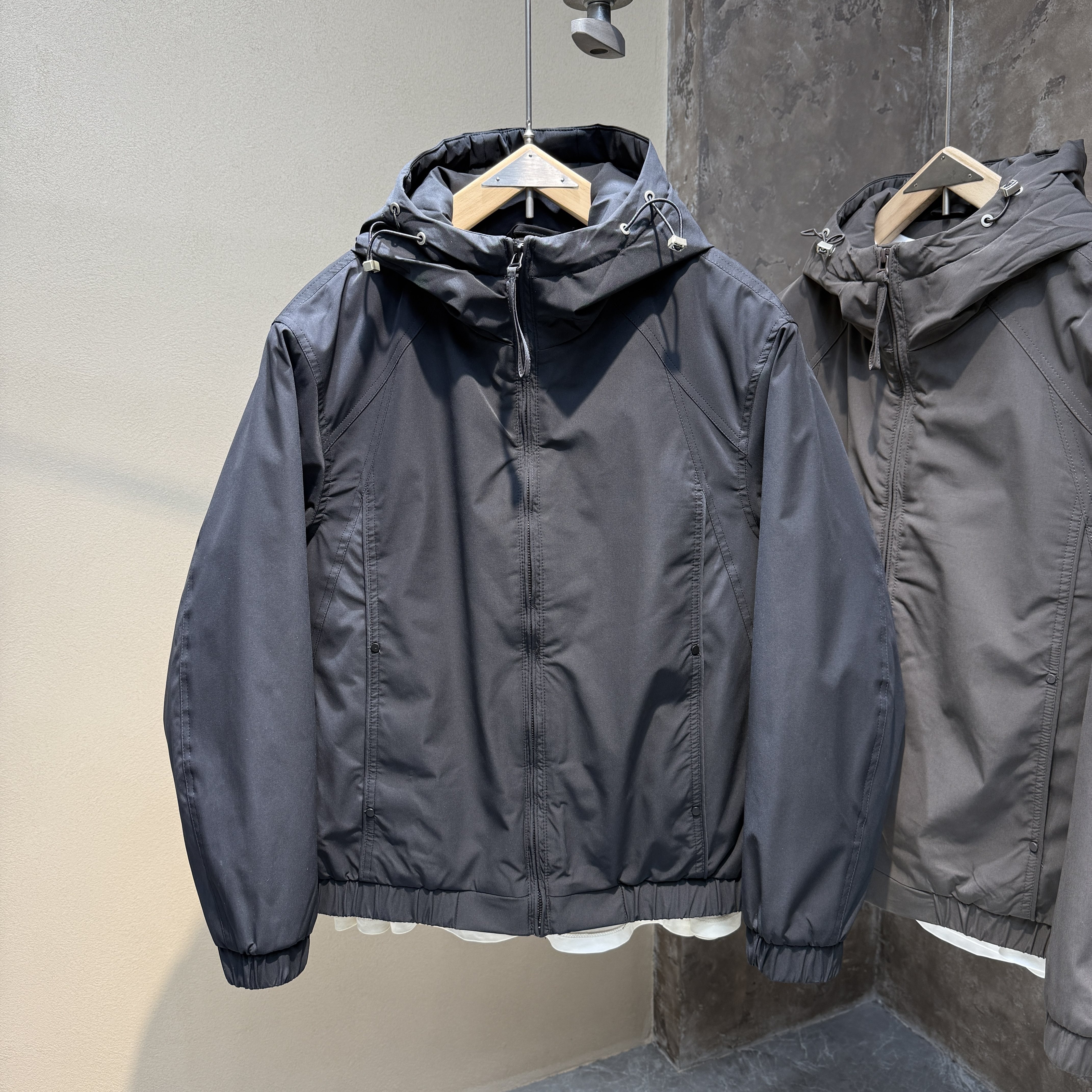 棉袄冲锋衣男冬季新款工装连帽棉服外套男款休闲二棉夹克男款棉衣