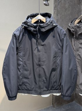 棉袄冲锋衣男冬季新款工装连帽棉服外套男款休闲二棉夹克男款棉衣