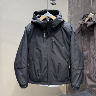 棉衣男冬季新款工装连帽棉服男款加厚夹棉外套男二棉夹克棉袄上衣