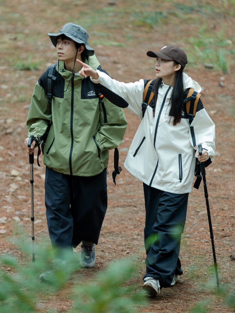 Psalmist歌颂者工装拼接男女户外三合一冲锋衣夹克外套羽绒服冬厚