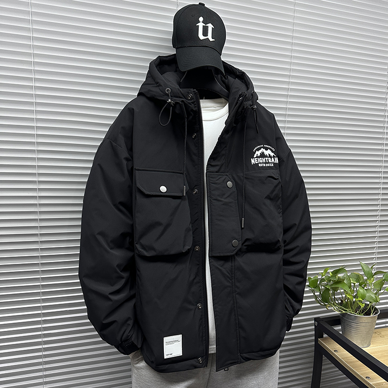 冬季冲锋衣工装羽绒服男潮