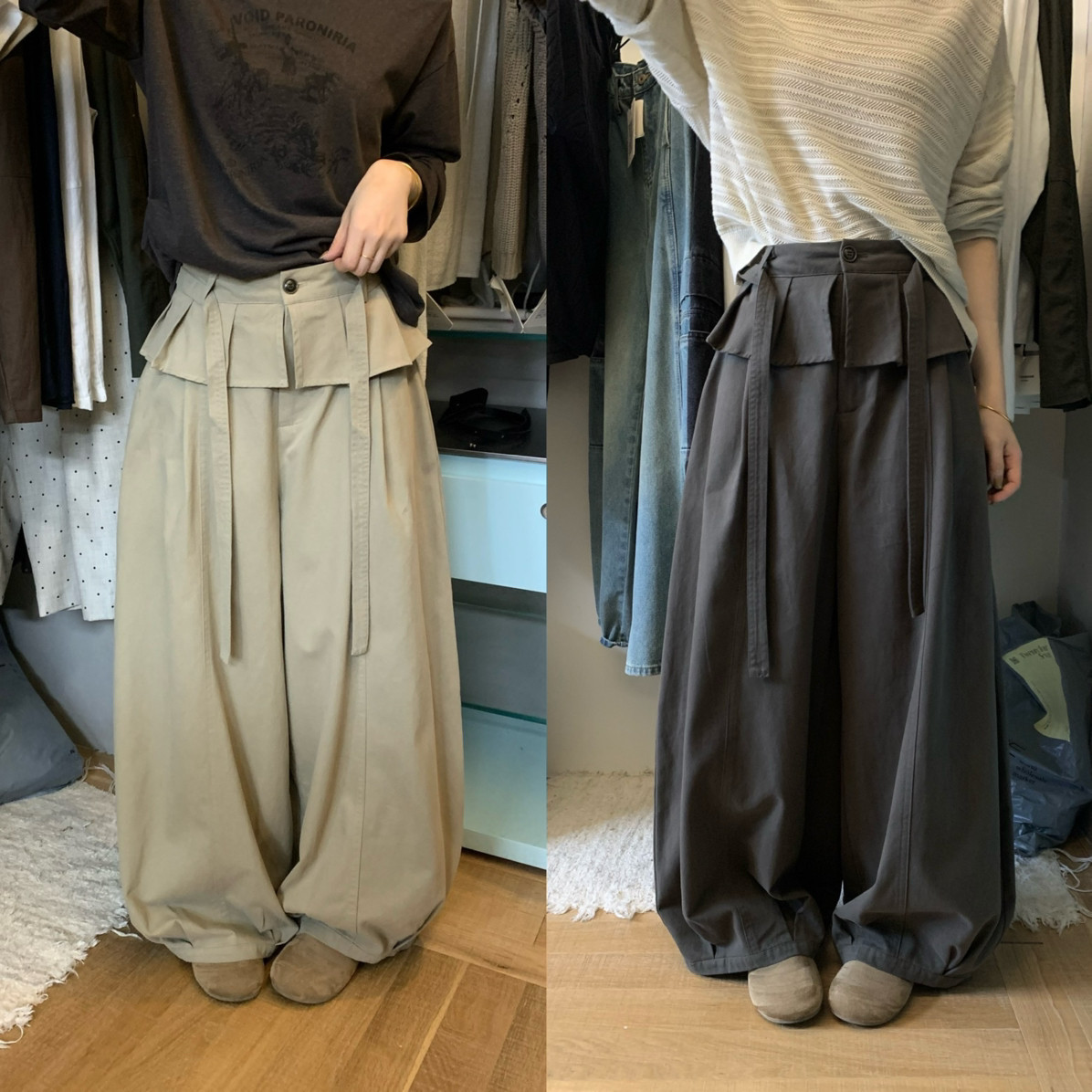 十三行韩系荷叶边屁帘阔