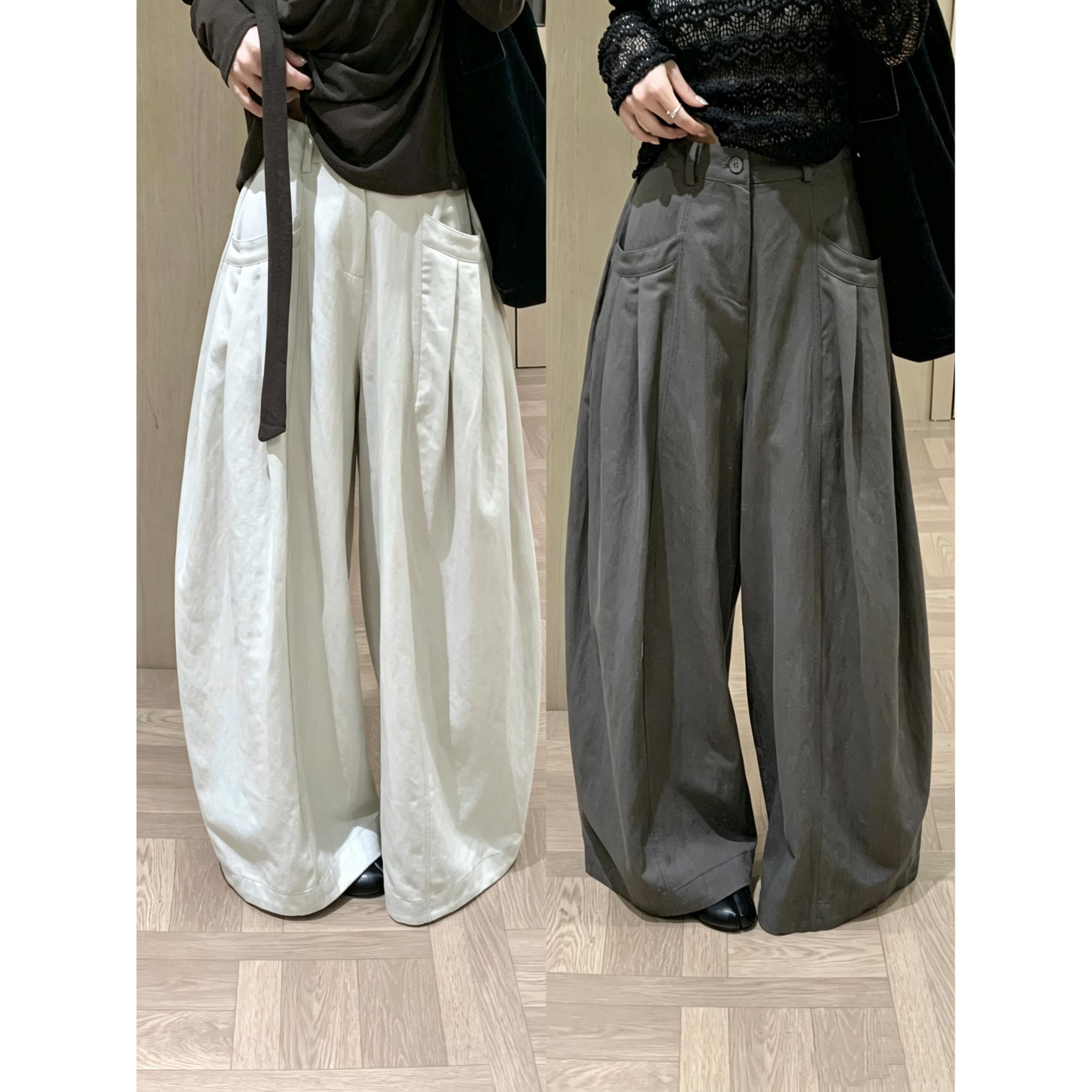 十三行宽松bf慵懒风休闲长裤女