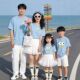 2026新款 全家装 母子母女洋气t恤 一家三口纯棉短袖 可爱大眼亲子装